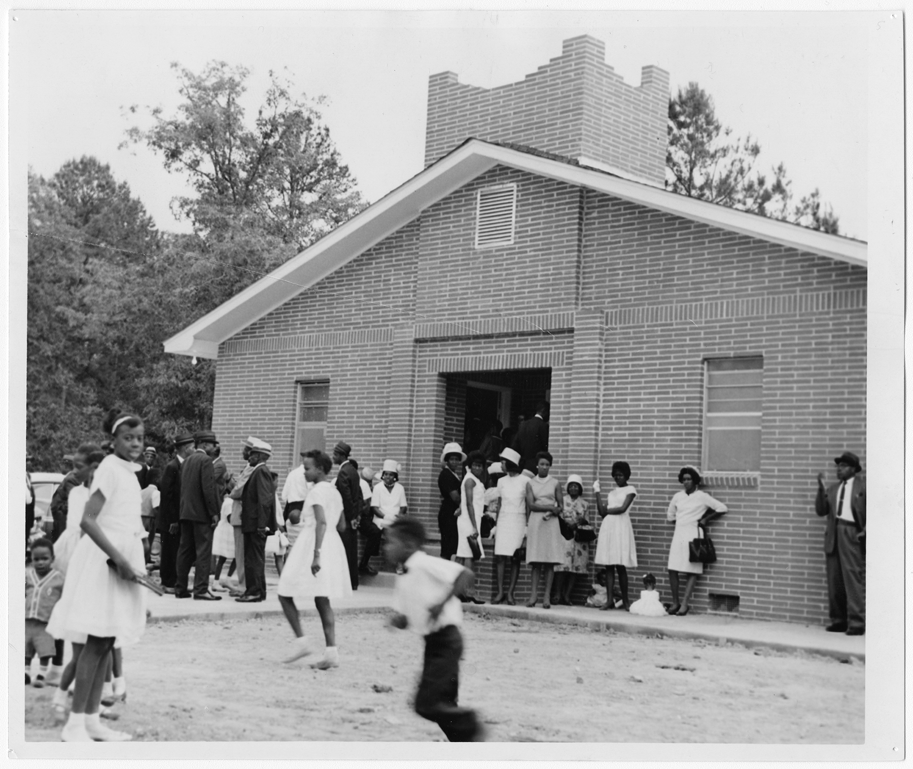 REBUILT CHURCH DEDICATED, 1965. [Pearl: 151627]