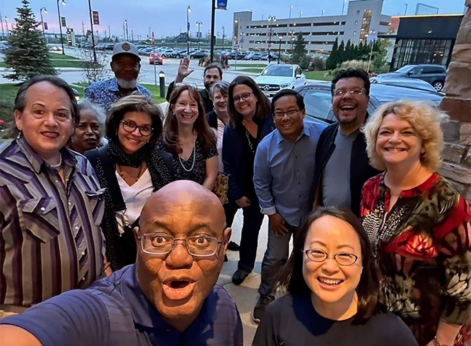 Task force meeting attendees (clockwise from left): Lance Wiesmann, Mary Lloyd, Paul Roberts, Alejandra Spir Haddad, Deborah Boucher-Payne, David Gambrell (staff), Renda Brinson, Hope Lee, Sean Chow, Juan Sarmiento, Cheryl Carson, Jihyun Oh (staff), Bobby Musengwa. Photo provided by task force.