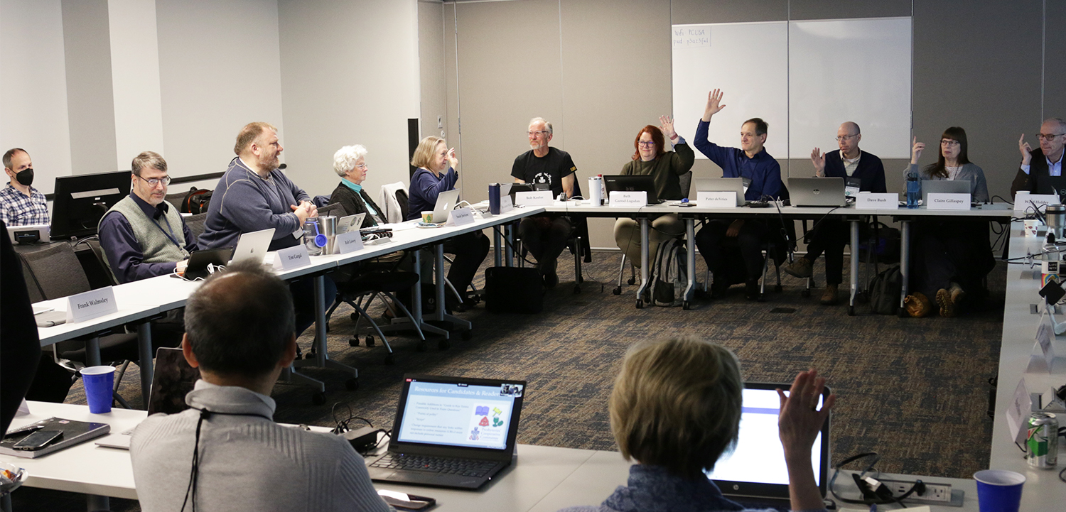 The Presbyteries’ Cooperative Committee on Examinations for Candidates (PCC) is holding its annual meeting at the Presbyterian Center in Louisville this week. Photo by Randy Hobson. 