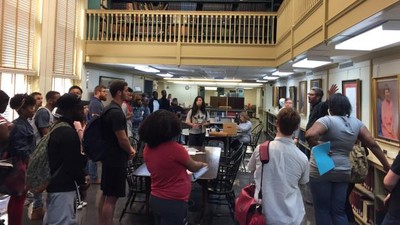 Class in PHS reading room, September 2017.