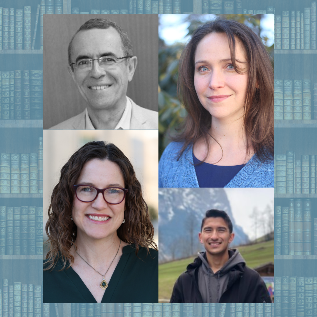 Clockwise from top left: Dr. Alderi Souza de Matos, image courtesy of Andrew Jumper Presbyterian Graduate Center; Dr. Emily Conroy-Krutz, image courtesy of her webpage; Luca Azuma, image courtesy of his LinkedIn profile; and Dr. Elesha Coffman, image courtesy of Baylor University.