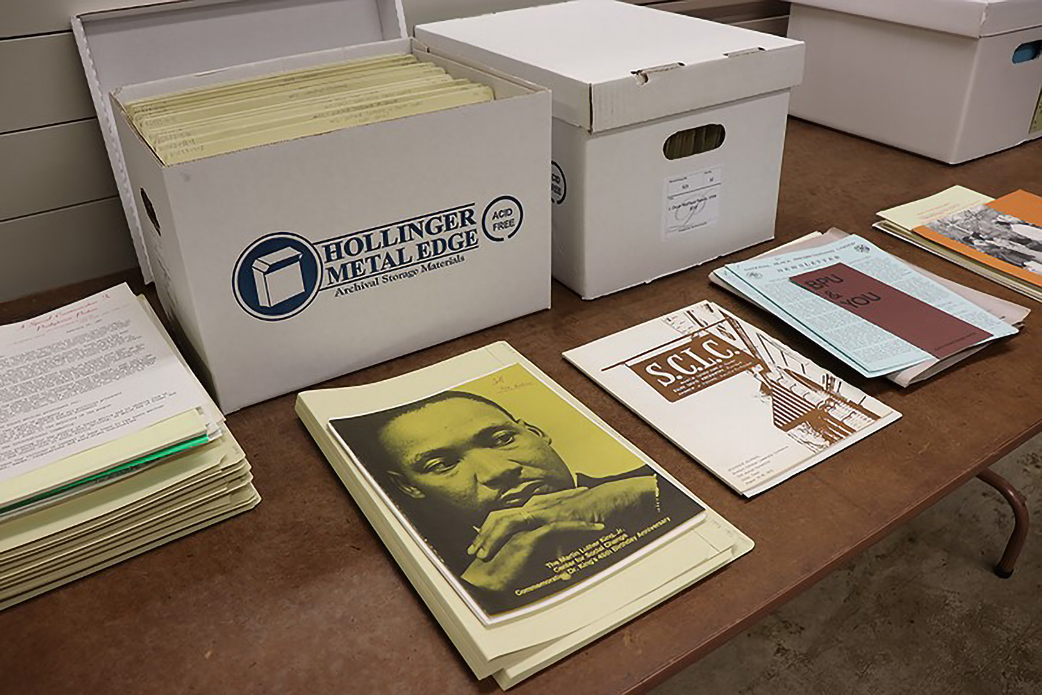 Materials processed from J. Oscar McCloud's subject files, including items from the Southern Christian Leadership Conference.