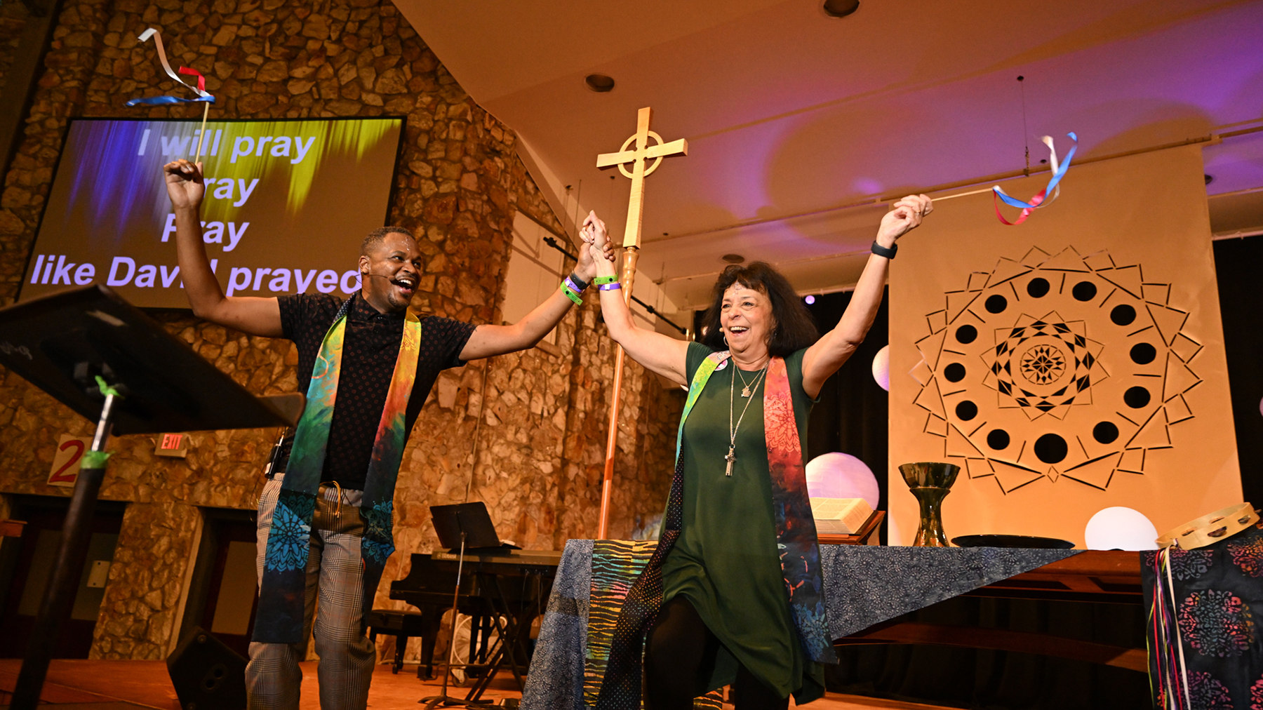 DJ Boyd (left) and Ruth Faith Santana-Grace, Montreat Youth Conferences, 2023. All photos by Mike Erdelyi.