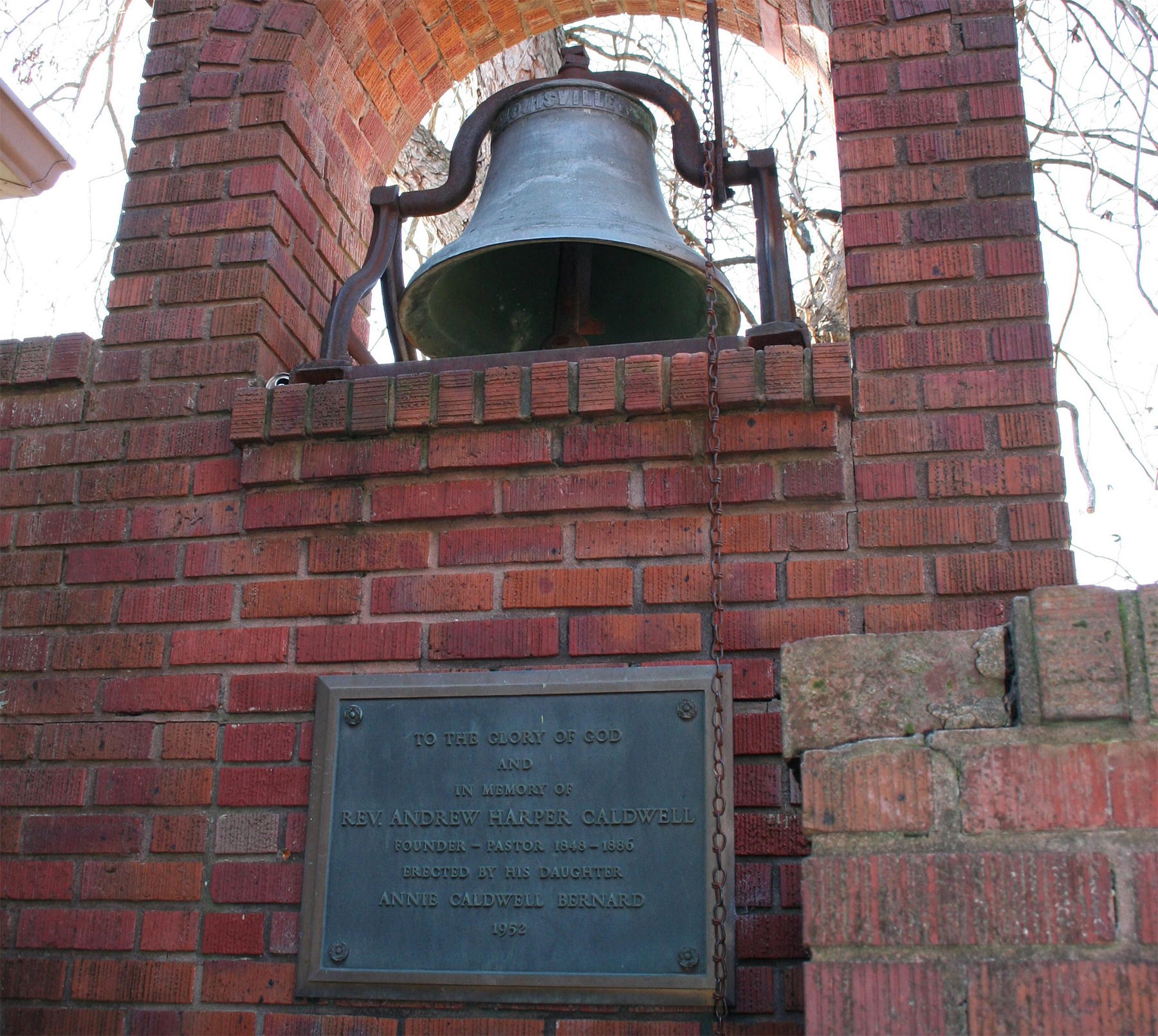 Senatobia Presbyterian Church bell, undated. 