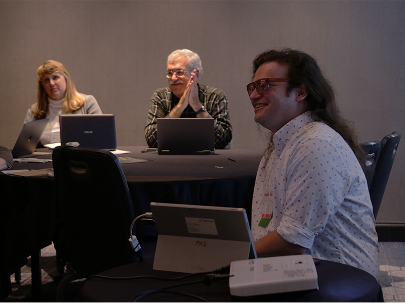 David Staniunas, with the Presbyterian Historical Society, led a workshop on saving church records. Photo by Randy Hobson.