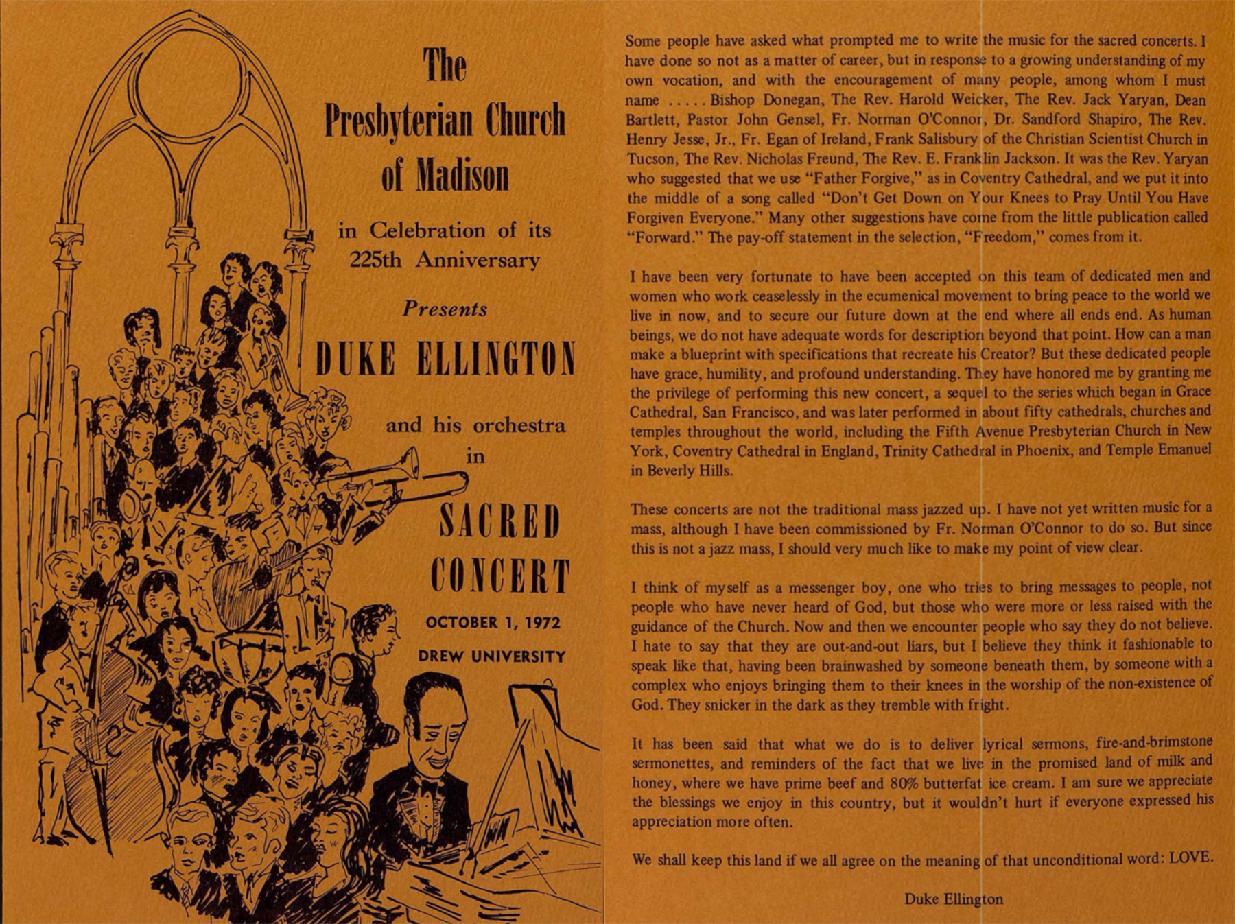 Program from the 225th Anniversary of the Presbyterian Church of Madison, Pearl ID: 124544