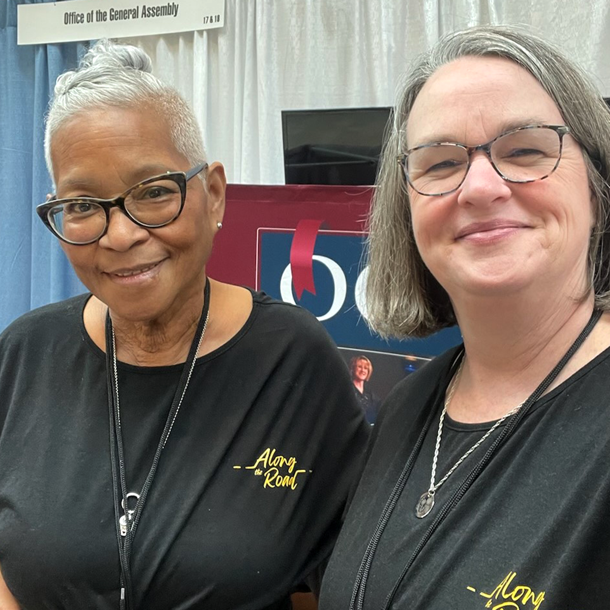 valerie izumi (left) and Martha Miller at January’s APCE conference, St. Louis. Photo courtesy of Martha Miller.