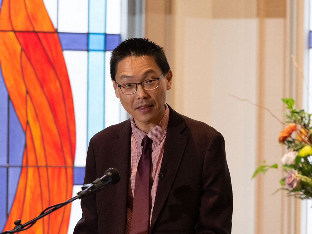 William Yoo, Columbia Theological Seminary, November 10, 2022. Photo courtesy of Martin Heimann.